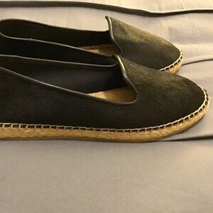 Women’s Espadrille Flats – Black – Size 39 – Slip-On Shoes